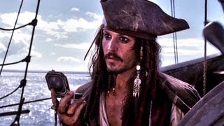 Pirates Of The Caribbean  Hes a Pirate Captain Jack jumps flies sails arrives to port Full HD [upl. by Dib344]