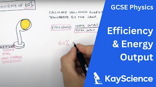 Calculating Efficiency amp Energy Output  GCSE Physics  kaysciencecom [upl. by Eloc]