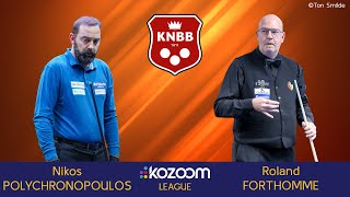 KNBB Kozoom League  Nikos POLYCHRONOPOULOS vs Roland FORTHOMME [upl. by Tavia]