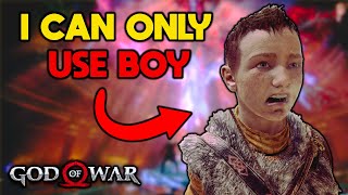 I tried beating God of War With Only BOY  Part 1 of 2 [upl. by Fidela828]