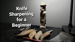 Wood Carving  Sharpening Wood Carving Knives for Beginners [upl. by Nodnek]