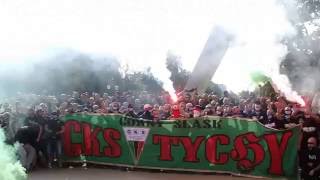 DERBY ŚLĄSKA doping oprawa kulisy GKS Tychy 10 GKS Katowice 01102016 [upl. by Urbain389]