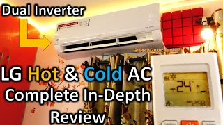 LG Dual Inverter AC InDepth Review Cooling amp Heating Copper 4Way Swing [upl. by Tirreg]