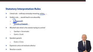 Statutory Interpretation Rules  ACCA Corporate and Business Law LW ENG [upl. by Netsyrc]