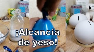 CÓMO HACER ALCANCÍA DE YESO FÁCIL  DIY [upl. by Pavel]