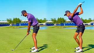 AKSHAY BHATIA GOLF SWING 2021  IRON amp DRIVER  SLOW MOTION 240FPS HD [upl. by Atirabrab]