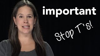 How to Pronounce IMPORTANT  American English [upl. by Aninay]