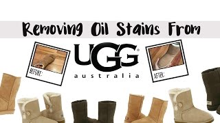 How To Remove OilGrease Stains From Uggs [upl. by Alec11]