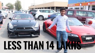 USED SUPERCAR SHOPPING IN DUBAISUPERCARS LESS THAN 14 LAKHSFERRARIGTRAUDI R8PORSCHE ETC [upl. by Alber]