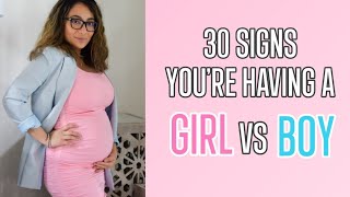 30 SIGNS YOURE HAVING A BABY BOY VS BABY GIRL Gender Prediction  The Mom Life [upl. by Brahear240]