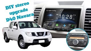 How To Install Stereo in a Nissan Navara D40  Radio Install amp Removal D40 [upl. by Sheffy761]