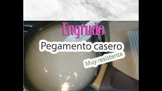 Pegamento casero BARATO Engrudo resistente [upl. by Genna]