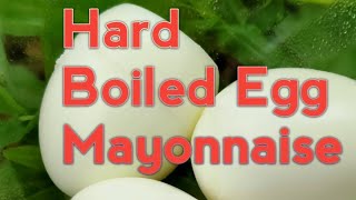 How to make Creamy mayonnaise using Hard Boiled egg [upl. by Rambow]