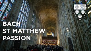 Bach St Matthew Passion  Kommt ihr Töchter helft mir klagen  Sir Stephen Cleobury [upl. by Osbourn226]