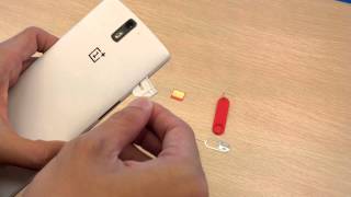 OnePlus One How to Insert amp Change SIM Card [upl. by Ydahs]