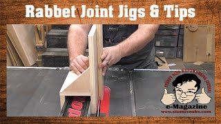 3 Jigs and a BUNCH of tips for better table saw rabbet joints [upl. by Dorella110]