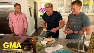 Gordon Ramsays perfect scrambled eggs tutorial  GMA Digital [upl. by Eenolem]