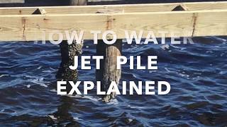 Water Jetting PVC Wood Concrete Dock Piles [upl. by Llertram33]