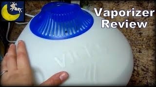 Review of Vicks Warm Steam Vaporizer with VapoPads VapoSteam amp Kaz Inhalant [upl. by Auqinat]