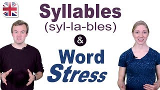 Syllables and Word Stress  English Pronunciation Lesson [upl. by Eelek217]