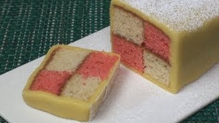 Battenberg Cake Recipe [upl. by Ardnazxela]