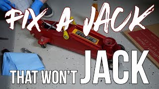 How to Fix a Hydraulic Jack that wont JACK [upl. by Miche]