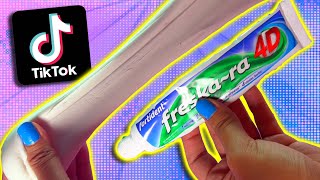 Probando recetas de Slime TikTok Sin bórax 2  Supermanualidades [upl. by Elita]