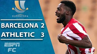 Athletic Bilbao pull off EPIC comeback vs Barcelona to win Spanish Supercopa  ESPN FC Highlights [upl. by Maiga460]