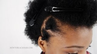 How To Do Bantu Knots Step By Step on Natural Short 4C Hair Tutorial Part 2 [upl. by Palila]