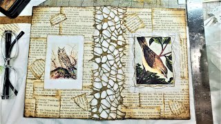 How to Make a Beautiful Book Cover for Your Junk Journal Beginners Tutorial The Paper Outpost [upl. by Aihsenad]