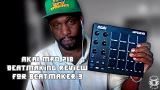 Akai MPD 218 Beatmaking Review For BeatMaker 3 BeatMakerisTheSquad iOSProducer [upl. by Mlehliw972]