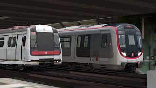 OpenBVE MTR Tsuen Wan Line Central to Tsuen Wan Part 1 [upl. by Nabois570]