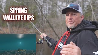 How to Fish River Walleyes in the Spring TIPS amp TRICKS [upl. by Flanigan]