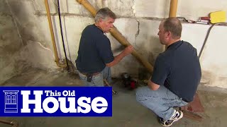 How to Repair a Crack in a Concrete Foundation  This Old House [upl. by Murphy710]