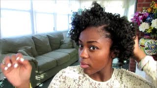 Bantu Knot Out on 4C Natural Hair [upl. by Berri]