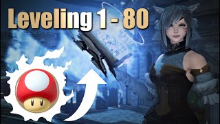 FFXIV 1  80 Leveling Guide in 5 minutes For Alts and Main JobsClasses [upl. by Atiuqin]