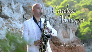 Adrian SansoAli  CARELESS WHISPER Saxophone Cover  Instrumental Music Video  Mallorca [upl. by Nnoj]