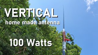 MULTIBAND VERTICAL PORTABLE ANTENNA home made [upl. by Sufur]