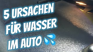 5 Ursachen für Wasser im Auto  Beispiel Audi A4 B6 [upl. by Areit140]