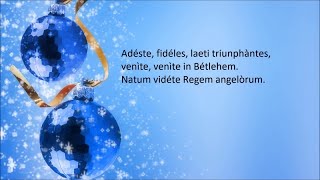 Adeste fideles  Canzoni natalizie con testo Christmas music with lyrics [upl. by Sandler]