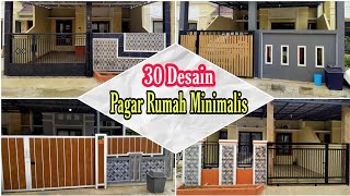 30 Desain Pagar Rumah Minimalis  Modern dan Keren 👍 [upl. by Anawk]