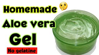 How to make aloe vera gel at home  DIY Homemade aloe vera gel [upl. by Lynnette]