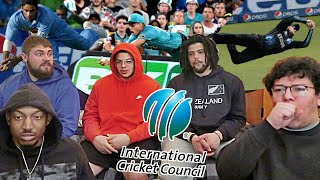 AMERICAN FOOTBALL PLAYERS REACT TO BEST CRICKET CATCHES [upl. by Fletch]