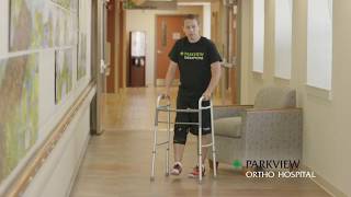 Using a Walker Sitting and Standing – Non WeightBearing [upl. by Rozele56]