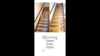 How to Remove Carpet from Stairs [upl. by Lain412]