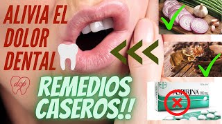 😵 Cómo QUITAR el DOLOR DE MUELAS con REMEDIOS CASEROS 🦷🏠 10 SOLUCIONES EFECTIVAS en 2020 ✔️ [upl. by Somar]