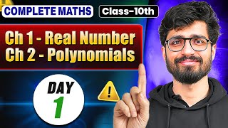 Class 10 Maths  Day 1  Real Numbers amp Polynomials  Class 10  Alakh Pandey  Ritik Sir [upl. by Rouvin]