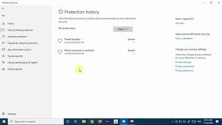 How to remove Windows Defender Threat Protection History in Windows 10 [upl. by Xino207]