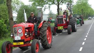 OPA oude trekkers oldtimer tractor toertocht tourtocht Harmelen hemelvaartdag 10052018 [upl. by Aytac]