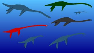 Sea Monsters  Plesiosaur Size Comparison  Extinct Plesiosaurus [upl. by Aretahs]